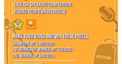 LOMBA ENGLISH SPEAKING COMPETITION : HAVING YOUR OWN INTEVIEW